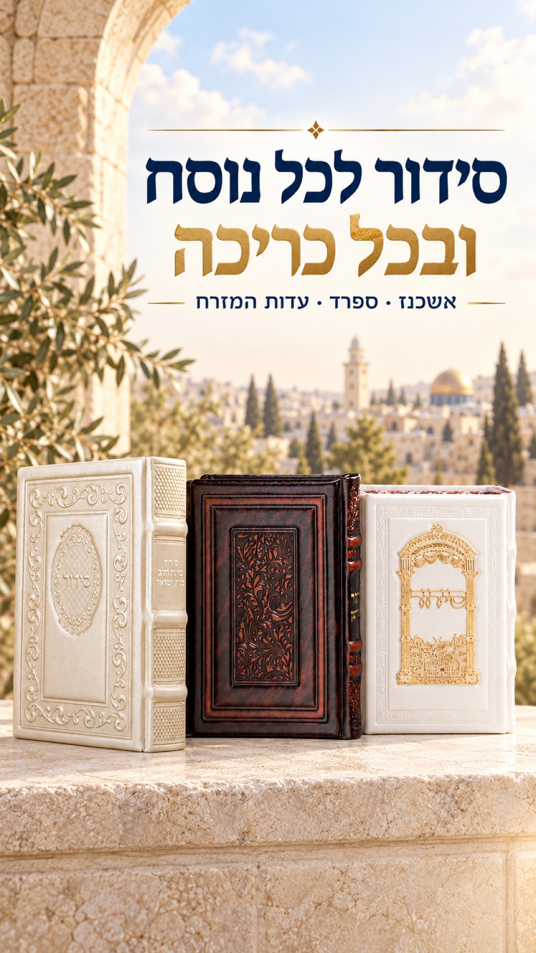 סידור לכל נוסח, ובכל כריכה
